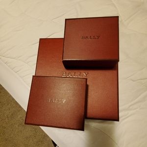 Bally Boxes Set of 3 Two Wallet and a Large Size